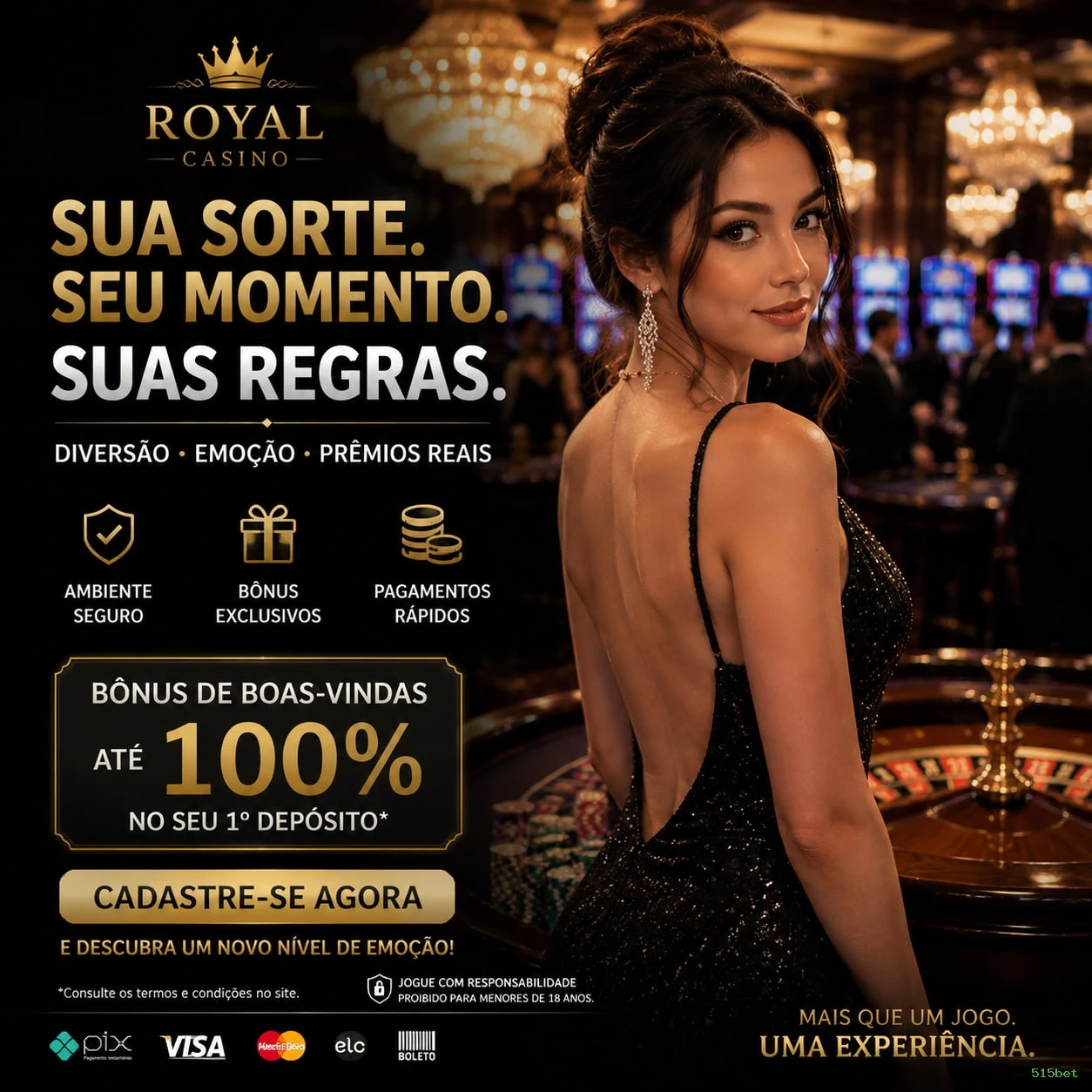 Imagem promocional do cadastro da 515bet